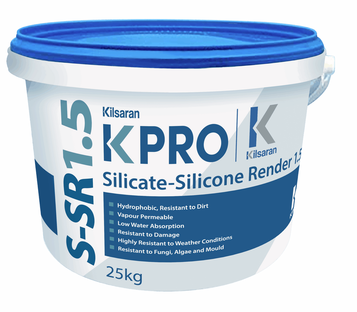 KPRO S-SR 1.5mm Silicate-Silicone Render 25kg - Mist Grey