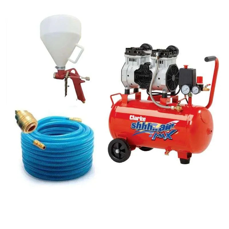 CES Top Coat Render Hopper Gun with Compressor Kit (220/240v 7cfm)