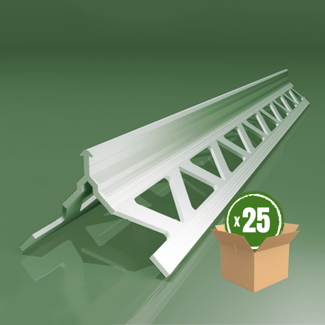 PVC Render Corner Bead 6mm (2.5m) - BOX OF 25 – The Rendering Suppliers UK