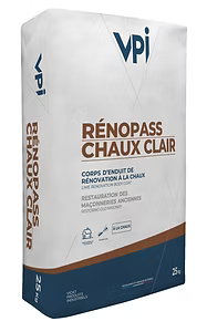 VPI Rénopass Chaux Clair – Lime Render Body for Renovation (25kg)