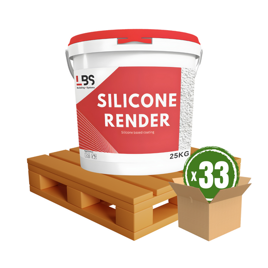 LBS Silicone Render 25kg ( Pallet x33 Buckets)