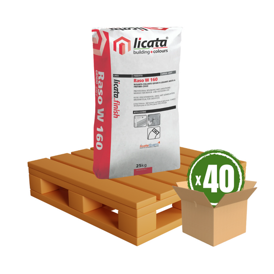 Lightweight Basecoat (Licata Raso W160) - 25kg Pallet x40 bags